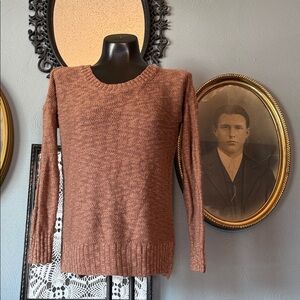 Charlotte Russe Women's Brown Crew Neck Sweater